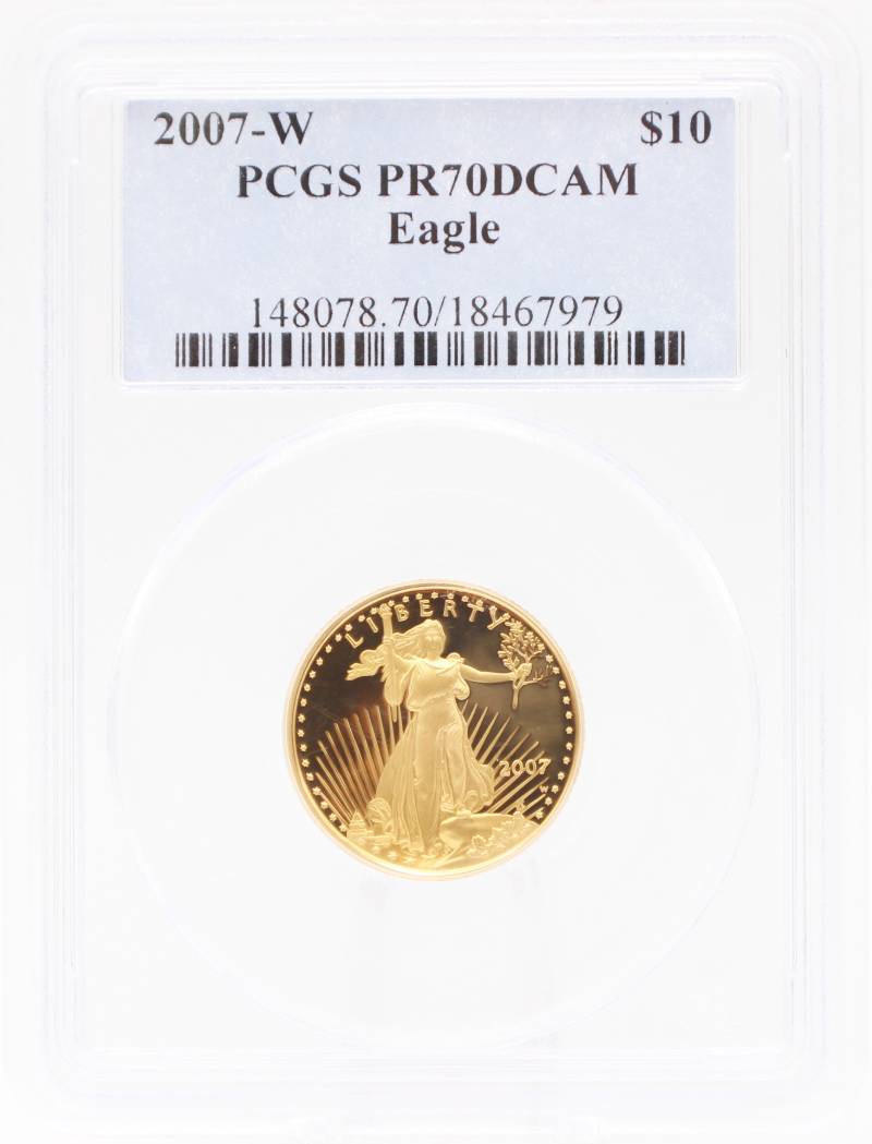 2007-W PCGS PF70 $10 Gold American Eagle